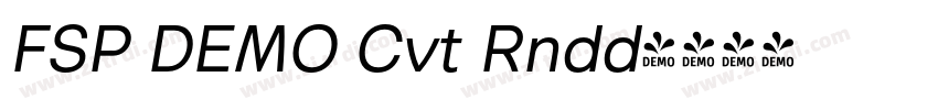 FSP DEMO Cvt Rndd字体转换 FSP DEMO Cvt Rndd字体转换
